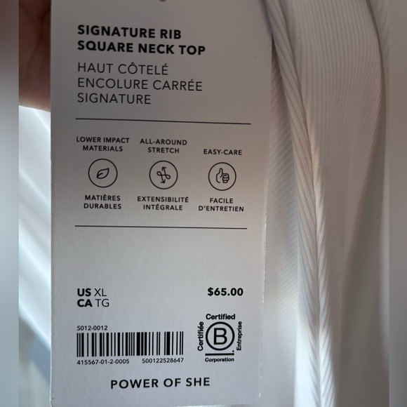 Athleta Ribbed Top - Picture 3 of 4